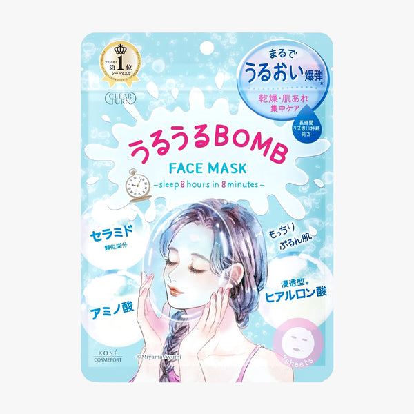 Clear Turn - Uruuru Bomb Face Mask